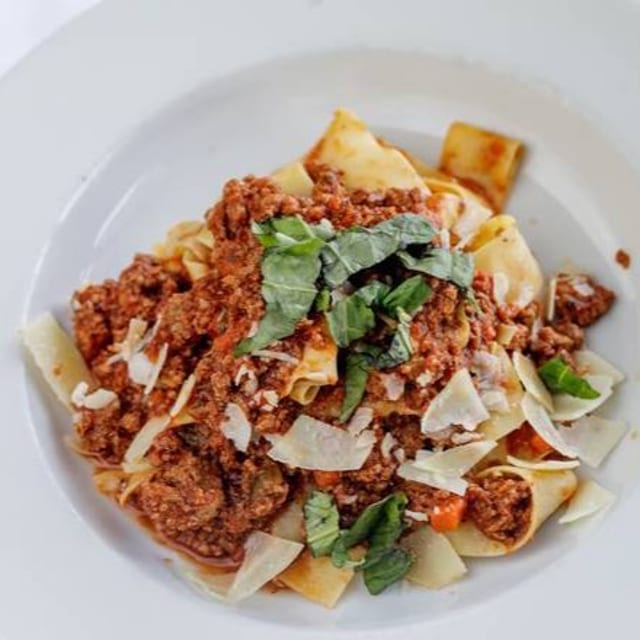 Pappardelle Bolognese.